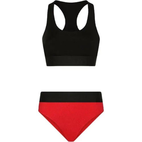 Stilvolle Bikini Bademode Kollektion , Damen, Größe: 2XS - Dolce & Gabbana - Modalova