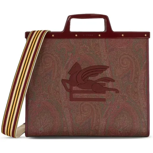 Canvas Tote Tasche mit Pegaso Motiv - ETRO - Modalova