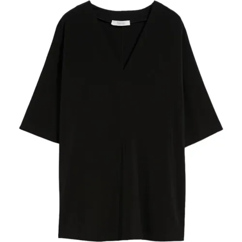 Schwarzes Locarno T-Shirt für Frauen , Damen, Größe: XS - Max Mara - Modalova