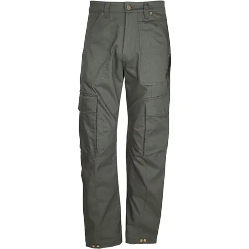 Grüne Cargo Hose Regular Fit , Herren, Größe: L - Golden Goose - Modalova