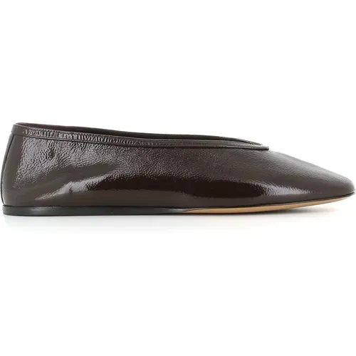 Chocolate Ballerina Flat Shoes , female, Sizes: 4 1/2 UK, 6 UK, 5 1/2 UK - Le Monde Beryl - Modalova