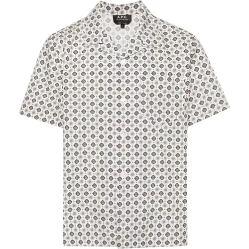 Men's Clothing Shirts White Ss24 , male, Sizes: L, M, S - A.p.c. - Modalova