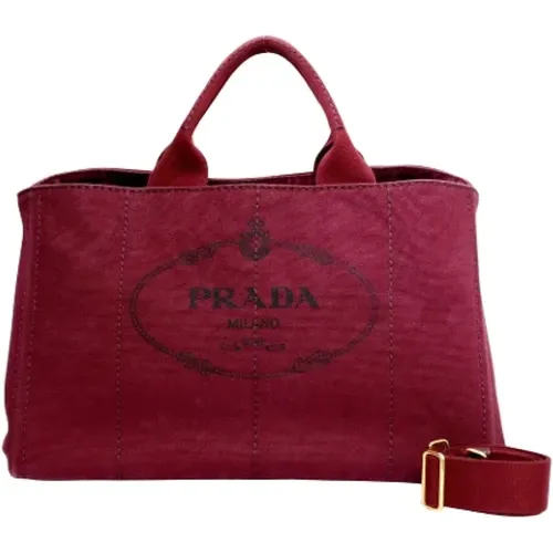 Pre-owned Canvas handbags , unisex, Sizes: ONE SIZE - Prada Vintage - Modalova