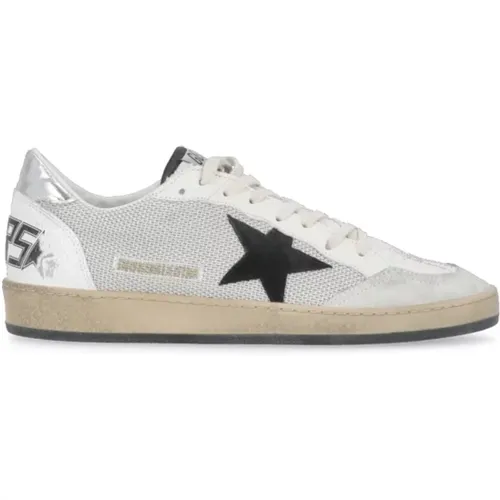 Grey Fabric and Leather Sneakers for Men , male, Sizes: 8 UK - Golden Goose - Modalova