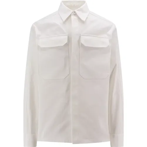 Button-Up Shirt with Double Front Pocket , male, Sizes: L - Jil Sander - Modalova