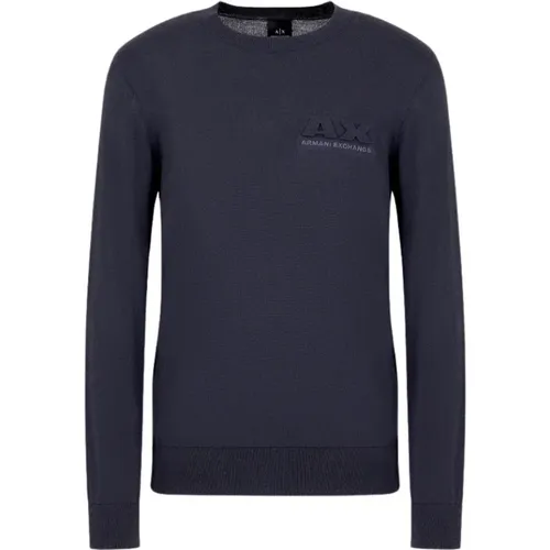 Round-Neck Strickwaren , Herren, Größe: XL - Armani Exchange - Modalova