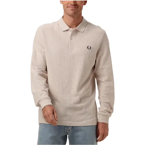 Herren Langarm Polo & T-Shirt , Herren, Größe: L - Fred Perry - Modalova