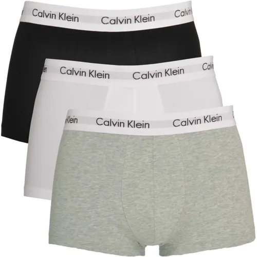 Schwarze Elastische Boxershorts 3er-Pack , Herren, Größe: XL - Calvin Klein - Modalova