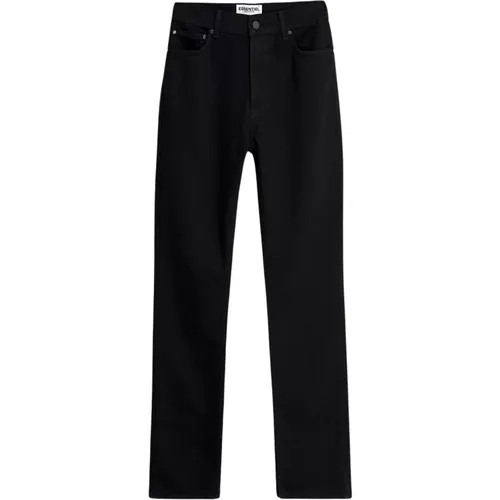 Schwarze Bootcut Jeans mit hoher Taille - Essentiel Antwerp - Modalova