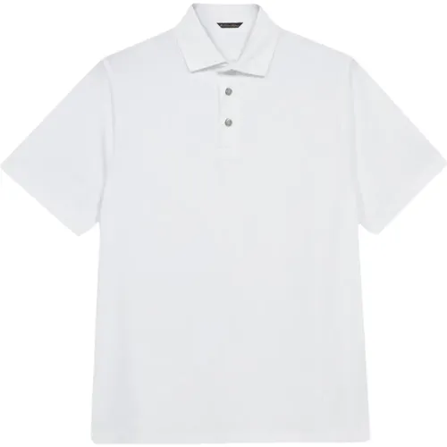 Weißes Baumwoll-Polo-Shirt , Herren, Größe: 2XL - Brooks Brothers - Modalova