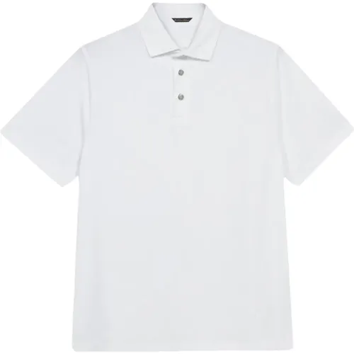 Weißes Baumwoll-Polo-Shirt , Herren, Größe: L - Brooks Brothers - Modalova