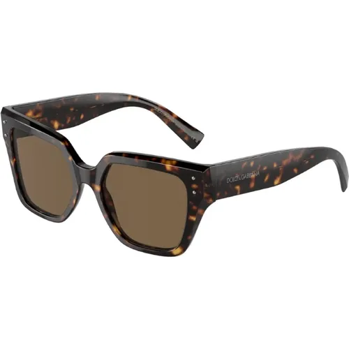 Cat Eye Sunglasses - Tortoiseshell , male, Sizes: ONE SIZE - Dolce & Gabbana - Modalova
