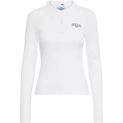 Long Sleeve Polo Shirt Bright , female, Sizes: XS, L, S, M - Ball - Modalova