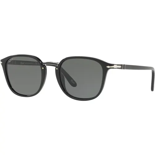 Schwarz/Graue Sonnenbrille , Herren, Größe: 53 MM - Persol - Modalova