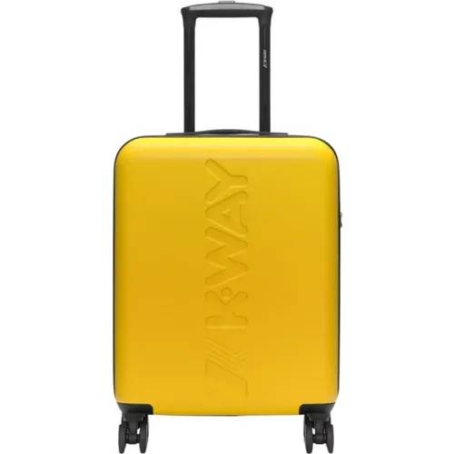 Traveler Blue Suitcase , male, Sizes: ONE SIZE - K-way - Modalova