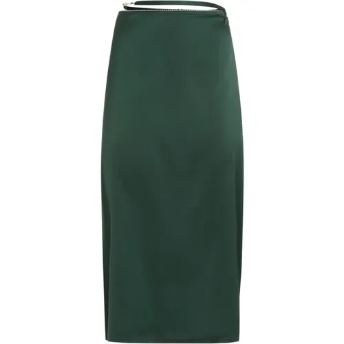 Dark Midi Skirt , female, Sizes: 3XS, S, 2XS - Jacquemus - Modalova