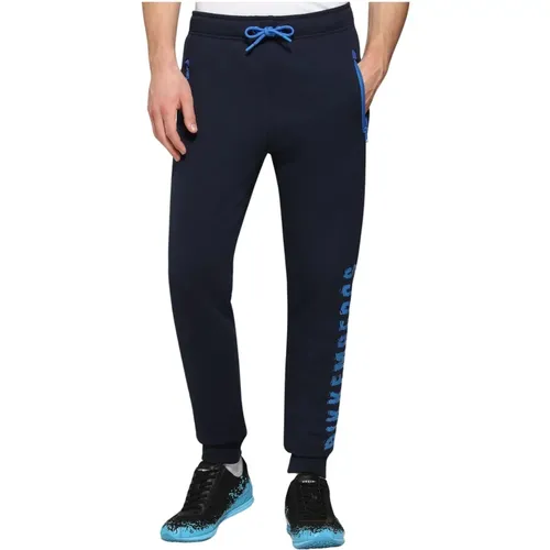 Navy Regular Jogg Pant , male, Sizes: S - Bikkembergs - Modalova