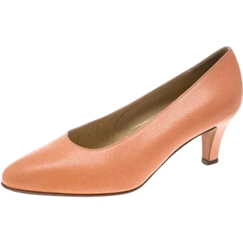 Pre-owned Leather heels , female, Sizes: 4 1/2 UK - Celine Vintage - Modalova