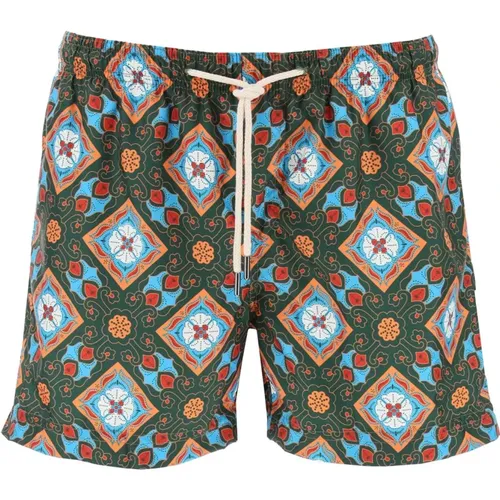 Bermuda-Shorts im mediterranen Stil , Herren, Größe: XL - Peninsula - Modalova