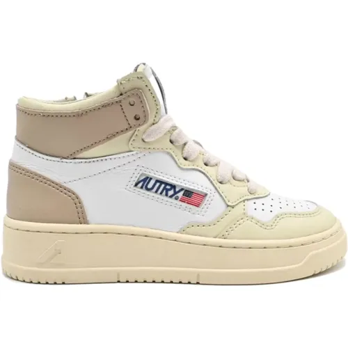 Kinder VIP Mid Tric Leder Sneakers - Autry - Modalova