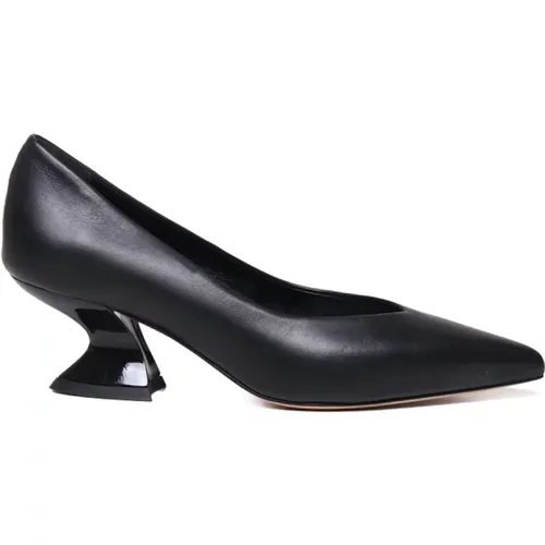 Leather Boots with Wide Heel , female, Sizes: 4 UK - Alchimia - Modalova