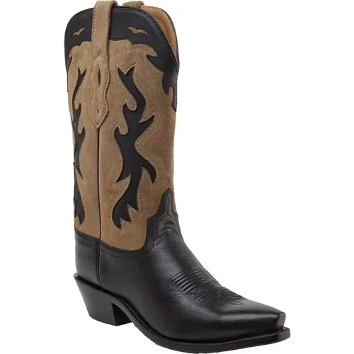 Schwarze Cowboy Stiefel , Damen, Größe: 42 EU - Bootstock - Modalova