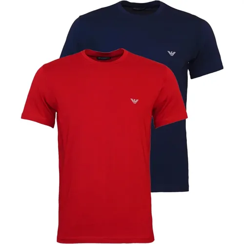 Basic 2er Pack T-Shirt Set , Herren, Größe: XL - Emporio Armani - Modalova