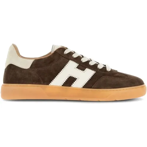 Wildleder Ledersneakers Runde Zehen , Herren, Größe: 45 EU - Hogan - Modalova