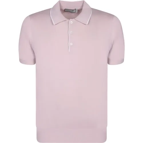 Contrasting Edges Cotton Polo Shirt , male, Sizes: 2XL, XL - Canali - Modalova