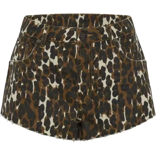 Braune Leopardenmuster Cheeky Shorts - One Teaspoon - Modalova