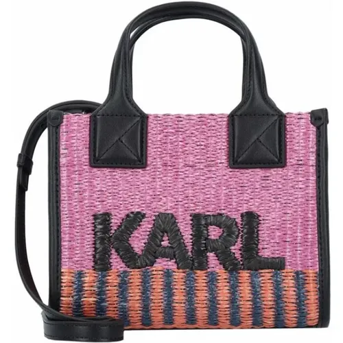 Modische und praktische rosa Handtasche - Karl Lagerfeld - Modalova