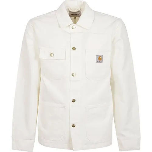 Michigan Cotton Coat , male, Sizes: S - Carhartt WIP - Modalova