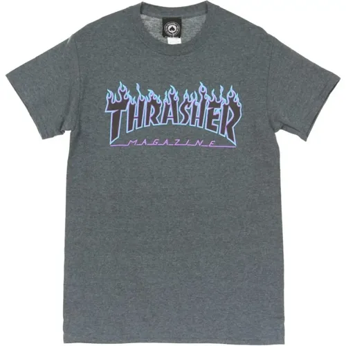T-Shirt Man Flame T-Shirt , Herren, Größe: XL - Thrasher - Modalova