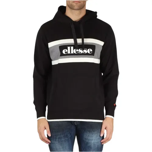 Cotton Hoodie with Logo Print , male, Sizes: 2XL - Ellesse - Modalova