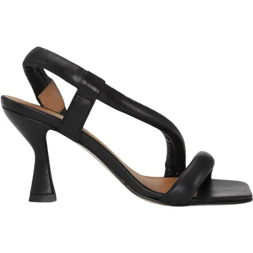 Elegante Schwarze Sandale , Damen, Größe: 38 EU - JoDis - Modalova