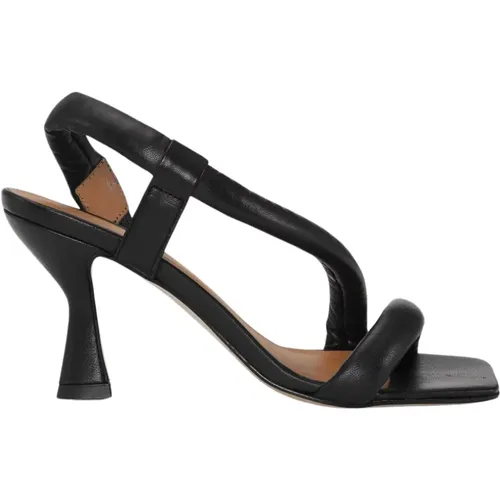 Elegante Schwarze Sandale , Damen, Größe: 40 EU - JoDis - Modalova
