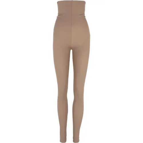 High-Waist Stretch Leggings in Kakao - Cortana - Modalova