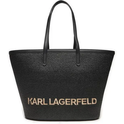 Sommer Raffia Tote Tasche - Karl Lagerfeld - Modalova