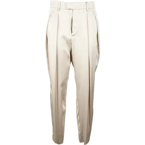 Beige Pants for Women , female, Sizes: S - Berwich - Modalova