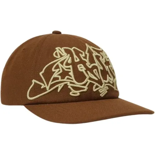 Braune Snapback Hat Outlines HUF - HUF - Modalova