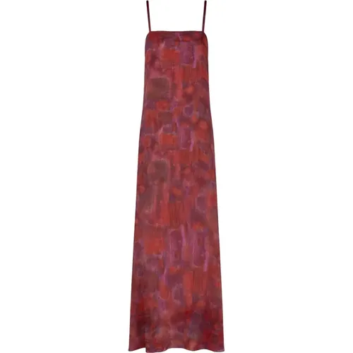 Indira Print Long Slip Dress , female, Sizes: XL, XS, S, L, 2XL - Cortana - Modalova