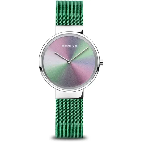 Jubiläum Milanaise Uhr Grün Multicolor - Bering - Modalova