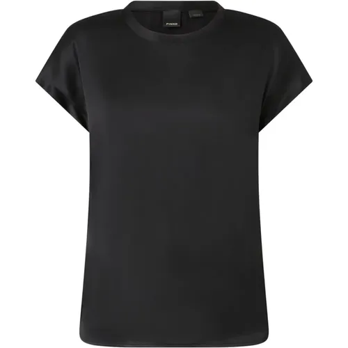 Schwarzes Top D Farida MM Raso , Damen, Größe: 2XS - pinko - Modalova