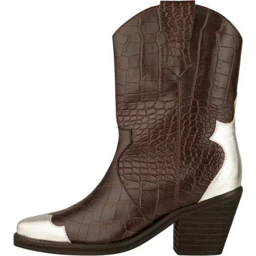 Western Croco Cowboy Stiefel , Damen, Größe: 41 EU - Shoe the Bear - Modalova