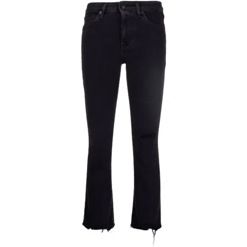Ripped detailing cropped jeans , female, Sizes: W27 - 3X1 - Modalova