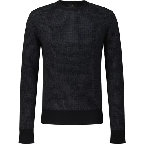 Woll-Crewneck-Pullover , Herren, Größe: M - Belstaff - Modalova