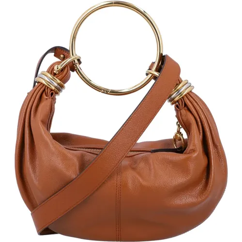 Braune Leder Hobo Tasche Chloé - Chloé - Modalova