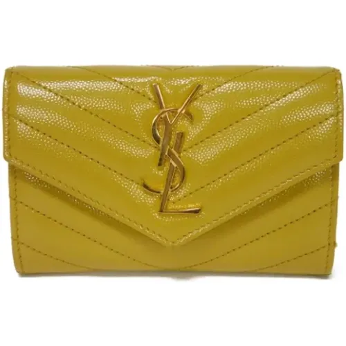 Pre-owned Leather wallets , female, Sizes: ONE SIZE - Yves Saint Laurent Vintage - Modalova