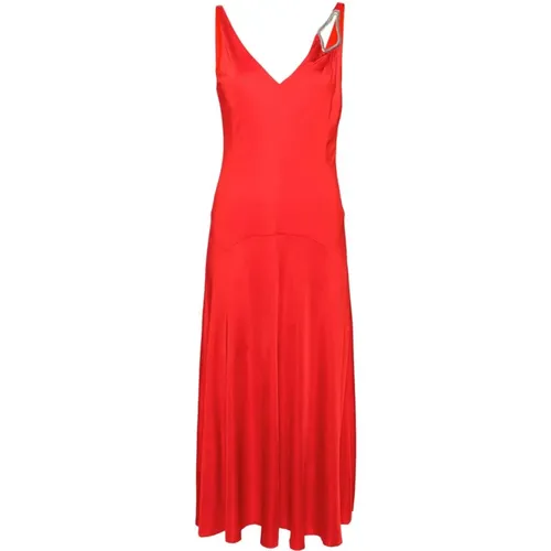 Flame A-Linie Ärmelloses Midi-Kleid - Lanvin - Modalova