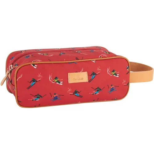 Rote Unisex Beauty Case mit Skifahrer Motiv - Gallo - Modalova